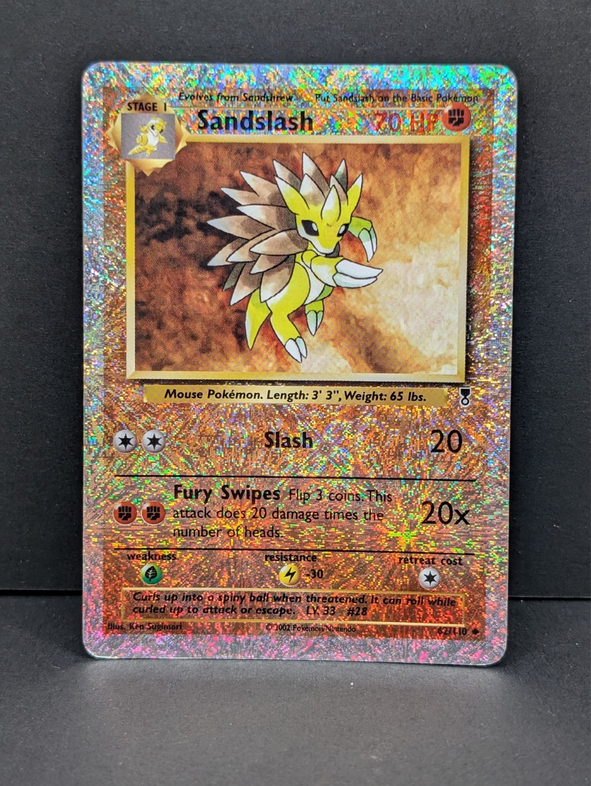 Sandslash 62/110 Legendary Collection Reverse Holo Rare Vintage Pokemon TCG MP+
