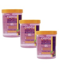 Cantu Grapeseed Strengthening Gel Alcohol Free 524g  - 3 PACK
