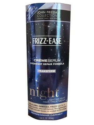 John Frieda Frizz Ease Overnight Repair Formula Creme Serum Night 1.69 Oz