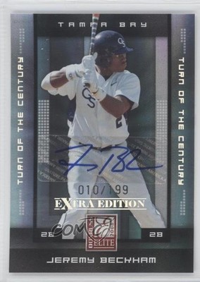 2008 Donruss Elite Extra Edition Turn of the Century Jeremy Beckham Auto 9gj
