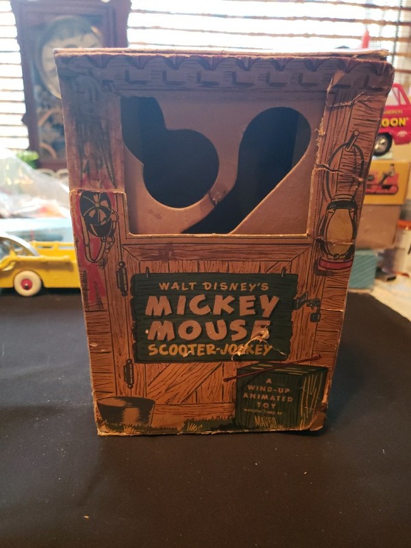 Vintage Mickey Mouse Box Only For Scooter  Jockey