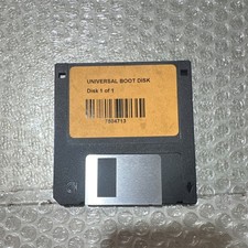 Vintage Universal Boot Disk 3.5" Floppy - Disk 1 of 1 - For Windows 95/98 Retro
