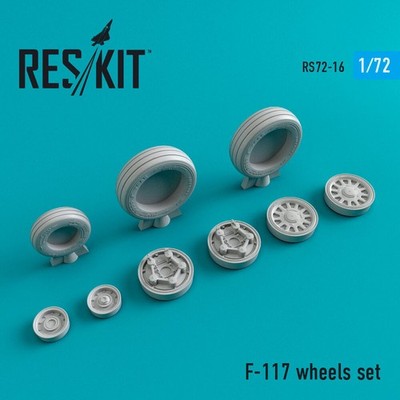 ResKit RS72-0016 - 1:72 F-117 Nighthawk wheels set (weighted)