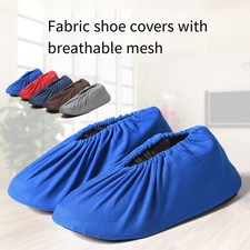 3 Pairs Shoe Covers Washable Reusable Non Slip Sole Overshoes Booties