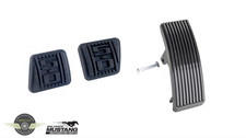 1985-93 Mustang 5.0 Accelerator Brake Clutch Pedal Pad Set Manual Transmisson