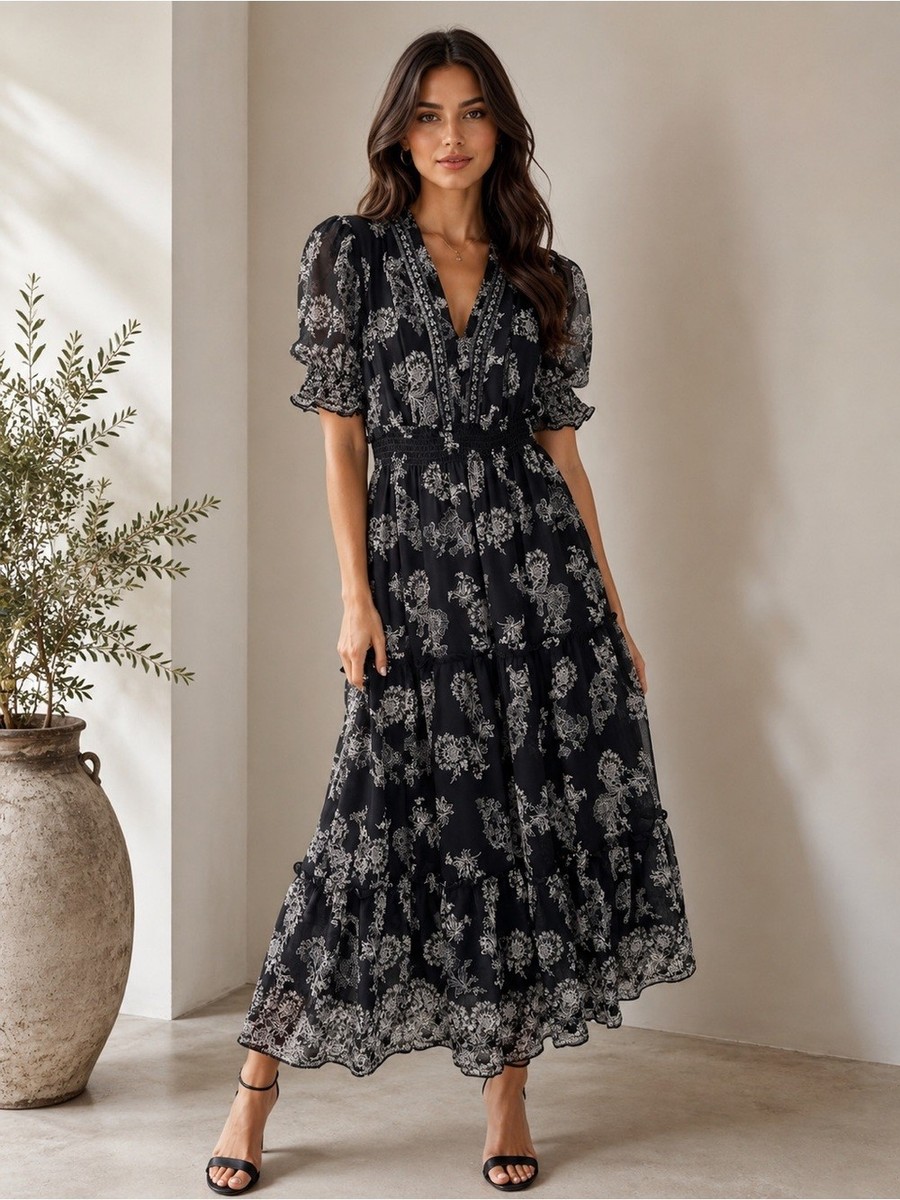 light pink midi dress Pleated Tulle and a feminine Miou Muse Hobbs London Jemma Dress Color:kahaki