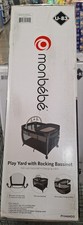 Monbebe Play Yard   Full-Size Rocking Bassinet, Removable Changer  Toy Bar