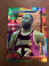 1993-94 Topps Finest James Worthy #181 Los Angeles Lakers