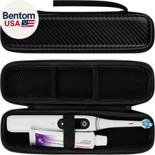 Electric Toothbrush Travel Case with Pocket for Replacement Head, Compatible wit