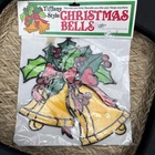 VINTAGE CHRISTMAS CRAFT HOUSE “TIFFANY STYLE” STAINED GLASS BELL DECORATION