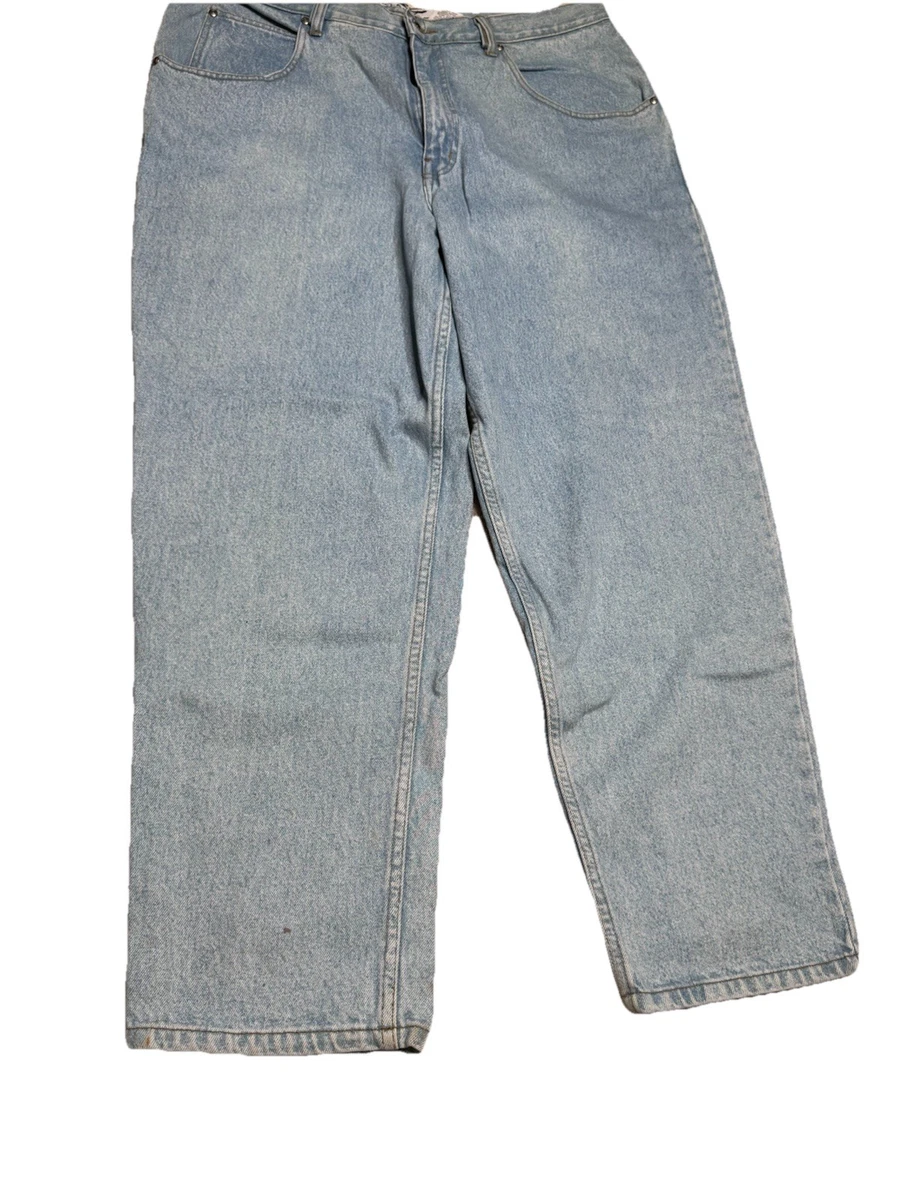 パンツ 90s AnchorBlue beyond baggy W42 greeny Vintage Anchor Blue Jeans Mens 42x32 Blue Beyond Baggy Denim Pants