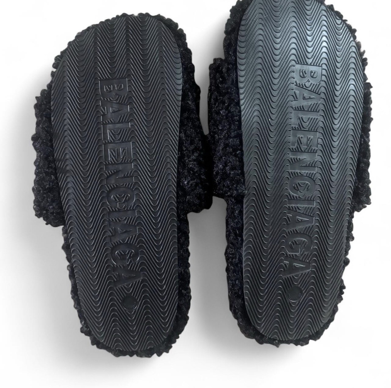 Balenciaga Slide Bouclé Black Men's Slippers Comfort EU 45 454484WOSGO1000 thumbnail 2