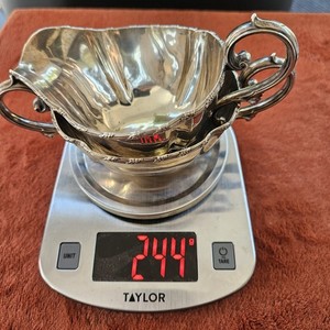 Sterling Silver Sugar & Creamer Set 244 Grams Great CONDITION Not Scrap