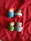 Vintage Fisher Price Little People Chunky Lot of 4 Figures 1980s