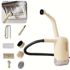 High-Power 1200W Portable Handheld Steam Cleaner, 7 Multi-Surface Brush Heads