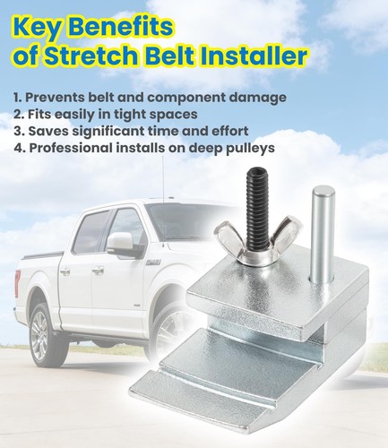59350 Stretch Belt Installer for Extra-Deep Double Pulleys forFord 3.5L 3.7L V6 - Picture 4 of 9