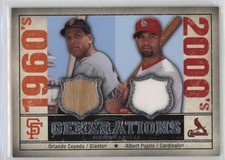 2008 SP Legendary Cuts Albert Pujols Orlando Cepeda #GEN-CP HOF 0t2
