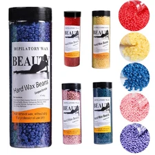 400g Hard Wax Beans Beads for Painless Body Hair Removal Waxing Warmer Heater US