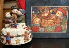 Lang and Wise/Susan Winget RARE 1st Edition Musical Figurine Winter Wonderland