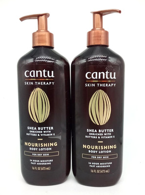 2-PACK Cantu Skin Therapy Body Lotion Shea Butter, Dry Skin Relief 16oz each NEW