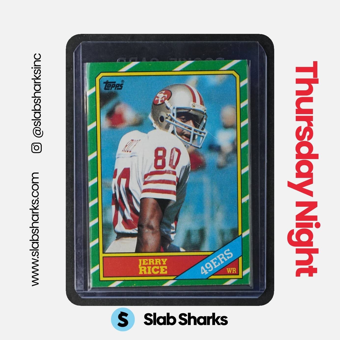 1986 TOPPS #161 JERRY RICE RC ROOKIE