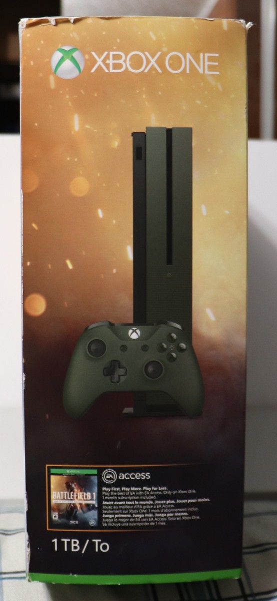 Buy Microsoft Xbox One S Battlefield 1: Military Green Special