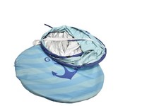 GlowByParis Baby Beach Tent Blue Pop Up Sun Shade Carry Bag Stakes Infant