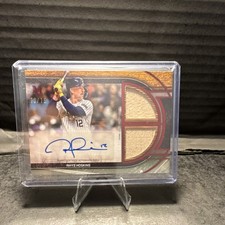 🔥Topps Museum Collection Rhys Hoskins dual relic  Auto Brewers 10/15🔥