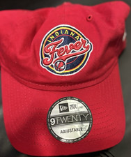 New Era Indiana Fever WNBA 9TWENTY Adjustable Hat Cap, Red One Size