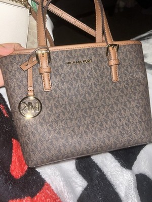 michael kors jet set travel extra small top zip tote