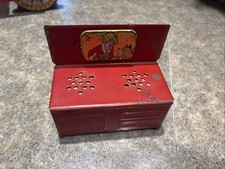 Vintage Dollhouse Furniture Toy Stove Little Orphan Annie, RED Tin Metal 1930s