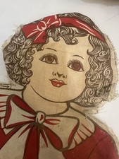 Vintage Rodkey's Rag Darling Cut Out Cloth Doll -Eagle Milling Super Cute READ