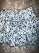 Blue and white polka dot skirt polkadot kidswear