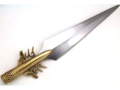 Medieval Warrior 10th Century High Carbon Steel Viking Spear Head With Sheath