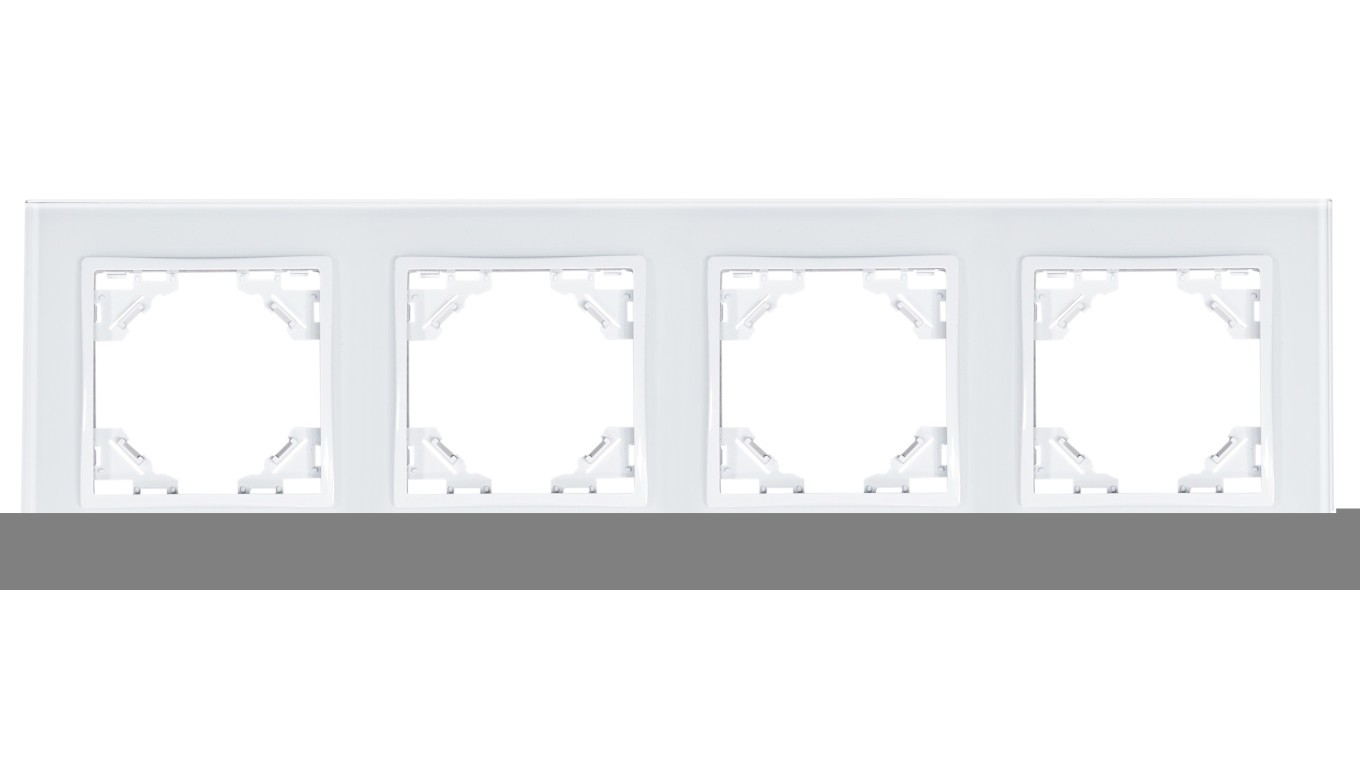 Quadra Quadra Quad Glass Frame White QR-R4-GW