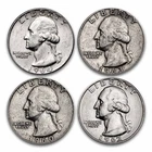 $1 Face Value 1932-1964 Washington SILVER QUARTER P D S Mint USA Coin 90% 🔥