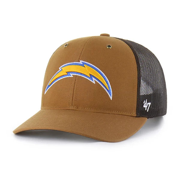 Los Angeles Chargers Carhartt x '47 Trucker Adjustable Snapback