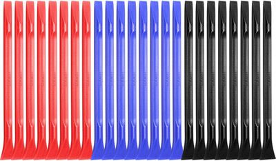 18Pcs Plastic Scrapers, Non-Scratch Carbon Fiber Plastic Scraper Label Remover