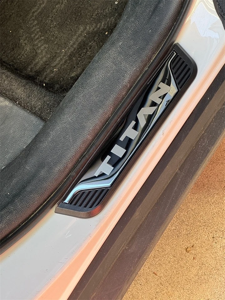 Для NISSAN TITAN 2020-2024 автомобильные аксессуары двери порог крышка протектор отделки предохранитель - Изображение 4 из 4