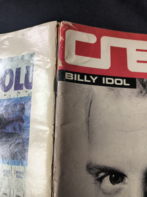 Creem Magazine Billy Idol August - September 1990 Large Format | eBay