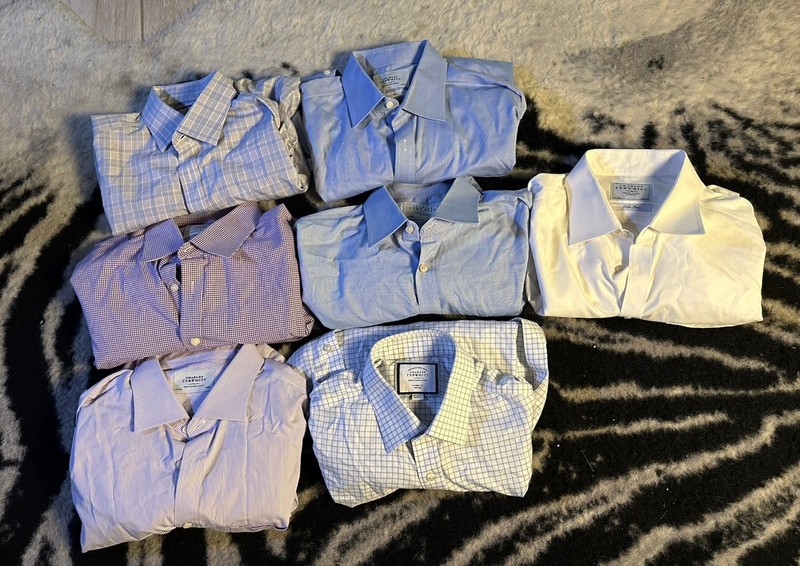 Lot of 7 Charles Tyrwhitt Dress Shirts various sizes 