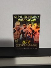 2010 Topps UFC Series 4 UFC 111 Fight Poster St-Pierre vs Hardy Card #FPR-UFC111