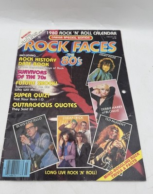 Rock Faces  The 80 s  Creem Special Edition February 1980 Calendar Magazine KISS