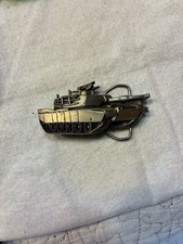 VTG 1980 Bergamot Brass Works XM1 Abrams Tank Belt Buckle