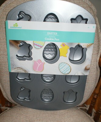 Easter Spring Cookie Mold Pan Egg  Bunny Tulip Flower Cake Fast Shipping 