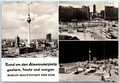 Postcard - Around Alexanderplatz yesterday, today and tomorrow - Berlin, Germany