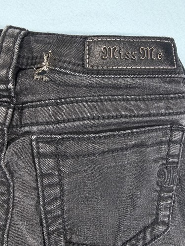 Miss Me Jeans Girls Size 14 Ankle Skinny Black - Picture 6 of 8