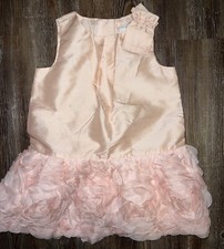 Janie and Jack special occasion rosette silk dress 18-24