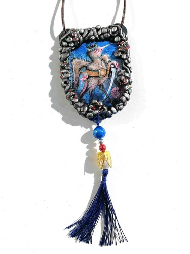 Caim Talisman Luck Prosperity Wicca Art Amulet Necklace Pendant Protective Demon - Picture 6 of 24