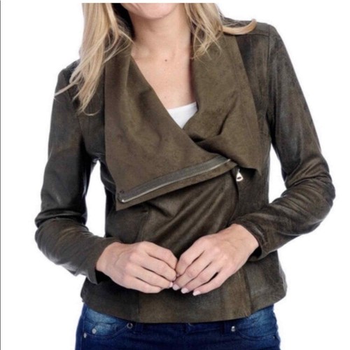 zara green suede jacket